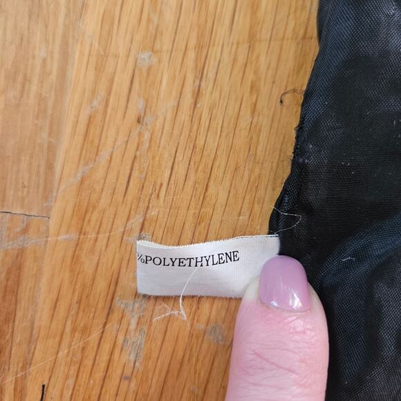 Sonoma Crochet Shoulder Bag Black Knit Tote Purse Floral Applique Boho Cottage - Picture 11 of 14